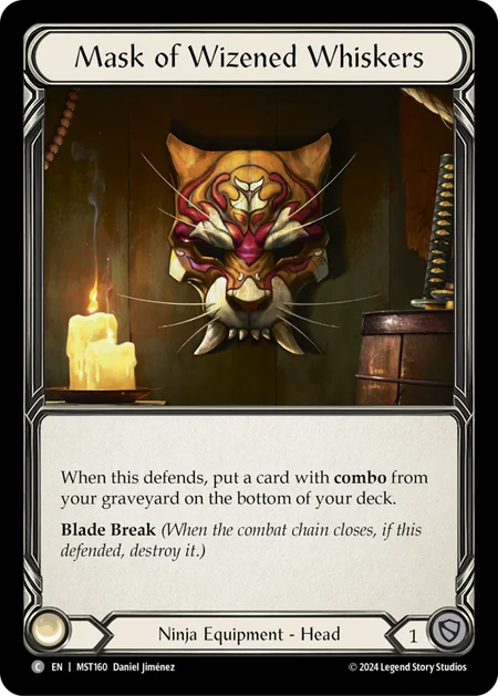 Mask of Wizened Whiskers - Cold Foil