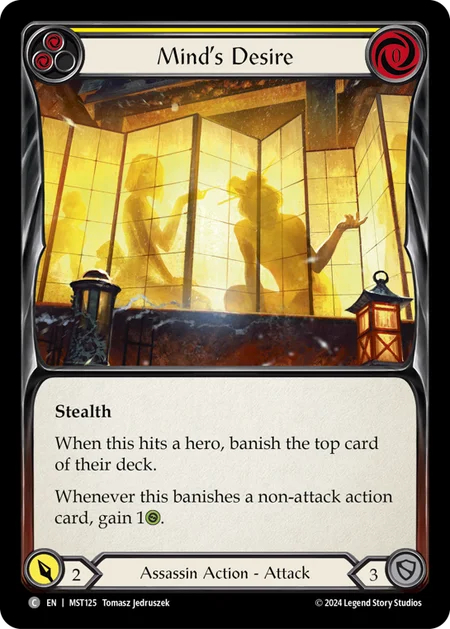 Minds Desire (Yellow) - Rainbow Foil
