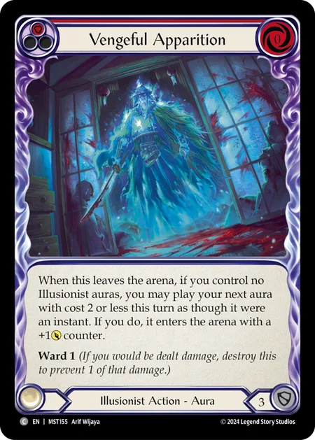 Vengeful Apparition (Red) - Rainbow Foil