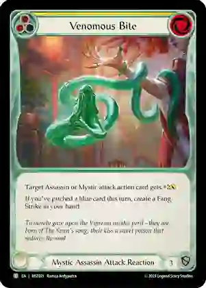 Venomous Bite (Yellow) - Rainbow Foil