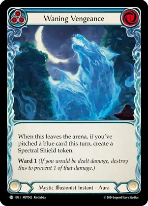 Waning Vengeance (Blue) - Rainbow Foil