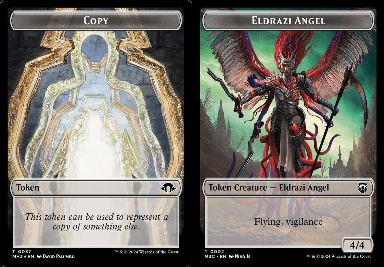 Copy (00037) // Eldrazi Angel (0002) Double-sided Token -