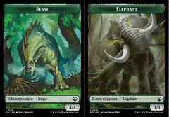 Beast (0016) // Elephant (0018) Double-sided Token