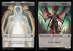 Copy (0037) // Eldrazi Angel (0002) Double-sided Token