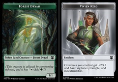 Forest Dryad (0019) // Vivien Reid Emblem (0028) Double-Sided Token