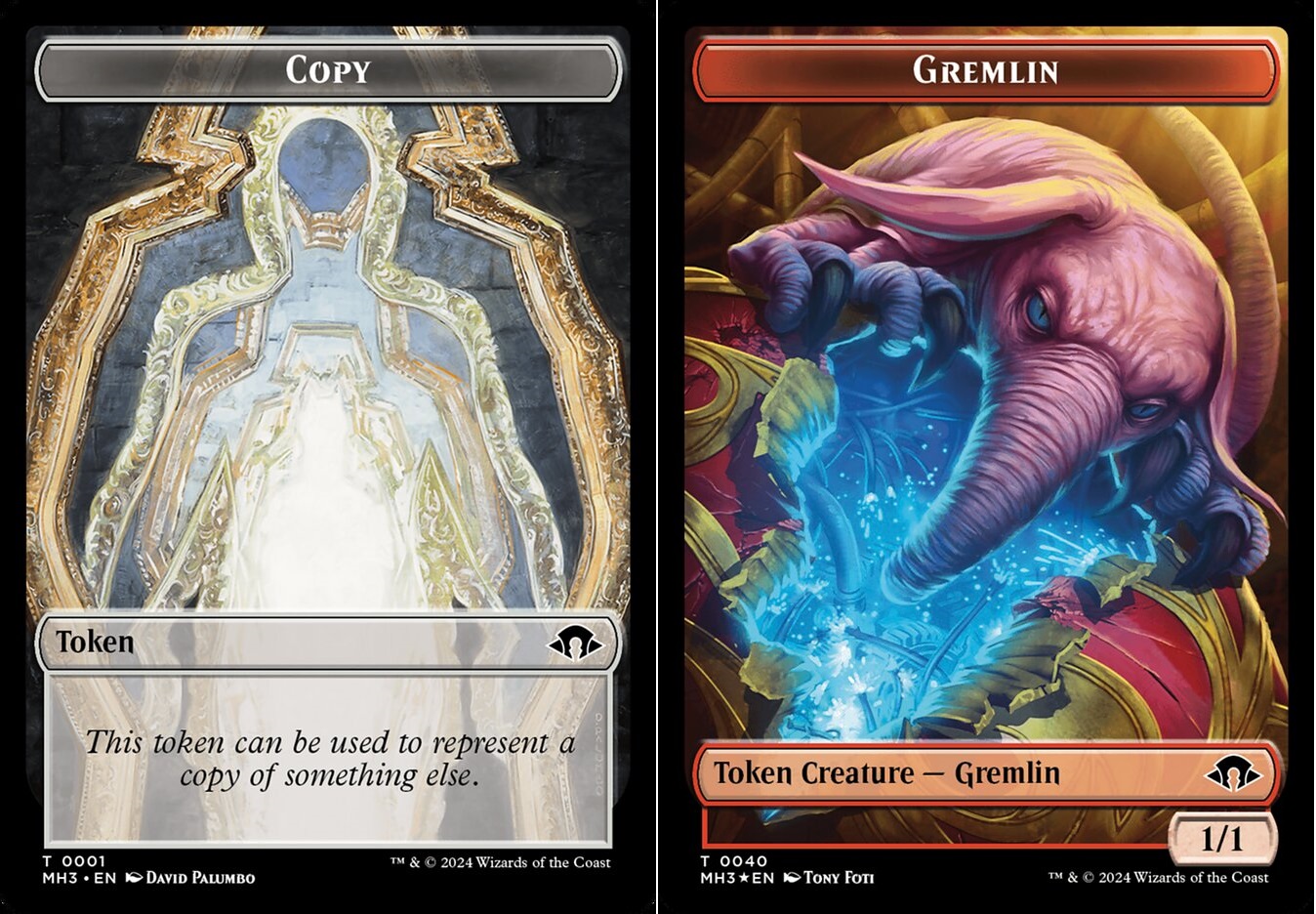 Copy (0001) // Gremlin (0040) Double-sided Token - Ripple Foil