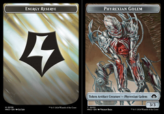 Energy Reserve (0036) // Phyrexian Golem (0032) Double-Sided Token