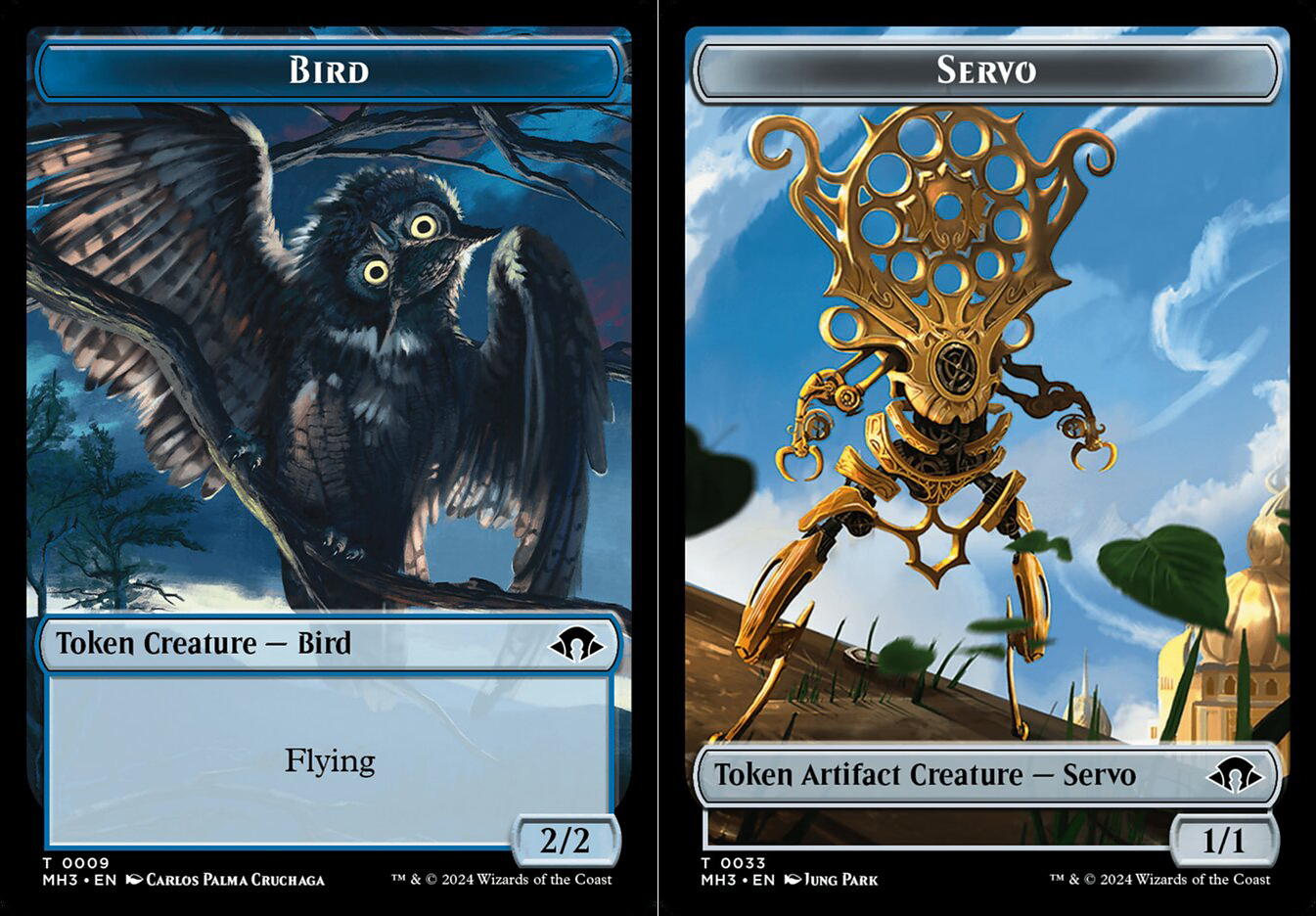 Bird (9) // Servo (33) Token - Foil