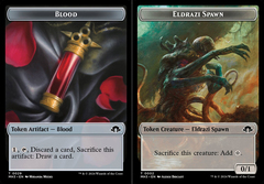 Blood (0029) // Eldrazi Spawn (0002) Double-Sided Token - Foil