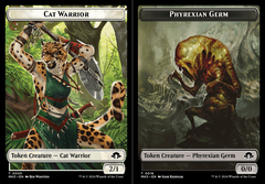 Cat Warrior (0005) // Phyrexian Germ (0016) Double-Sided Token - Foil