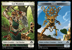 Cat Warrior (0005) // Servo (0033) Double-Sided Token - Foil