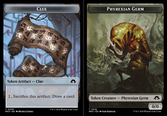 Clue (0030) // Phyrexian Germ (0016) Double-Sided Token - Foil