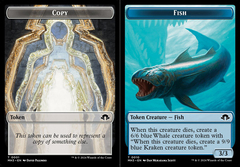 Eldrazi Spawn (0002) // Fish (0010) Double-Sided Token - Foil