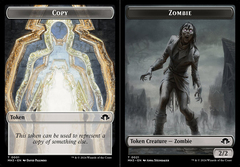 Eldrazi Spawn (0002) // Zombie (0021) Double-Sided Token - Foil