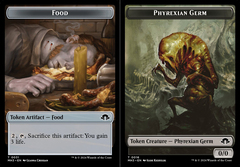 Food (0031) // Phyrexian Germ (0016) Double-Sided Token - Foil