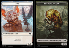 Fox (0006) // Phyrexian Germ (0016) Double-Sided Token - Foil