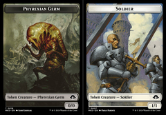 Phyrexian Germ (0016) // Soldier (0007) Double-Sided Token - Foil