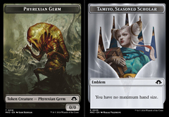 Phyrexian Germ (0016) // Tamiyo, Seasoned Scholar (0035) Double-Sided Token - Foil