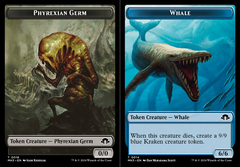 Phyrexian Germ (0016) // Whale (0014) Double-Sided Token - Foil