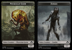 Phyrexian Germ (0016) // Zombie (0021) Double-Sided Token - Foil