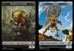 Phyrexian Germ (0016) // Servo (0033) Double-Sided Token - Foil