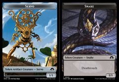 Servo (0033) // Snake (0020) Double-Sided Token - Foil