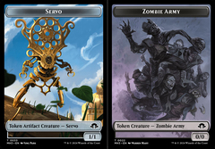 Servo (0033) // Zombie Army (0022) Double-Sided Token - Foil