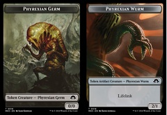 Phyrexian Germ // Phyrexian Wurm (0018) Double-Sided Token - Foil