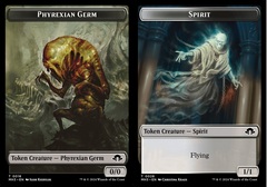 Phyrexian Germ // Spirit (0028) Double-Sided Token - Foil