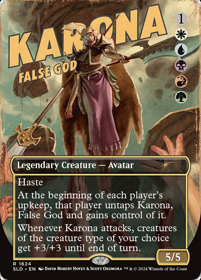 Karona, False God (1624) - Rainbow Foil