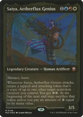 Satya, Aetherflux Genius (0146) (Display Commander) (Thick Stock) - Foil Etched