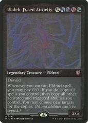 Ulalek, Fused Atrocity (0147) (Display Commander) (Thick Stock) - Foil Etched