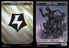 Energy Reserve (0036) // Zombie Army (0022) Double-Sided Token