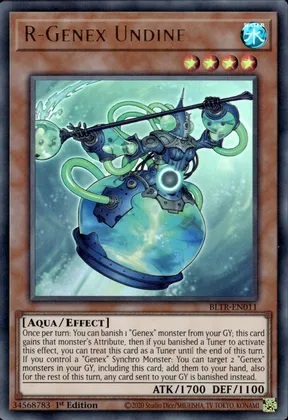 R-Genex Undine - BLTR-EN011 - Ultra Rare - 1st Edition R-Genex Undine - BLTR-EN011 - Ultra Rare - 1st Edition