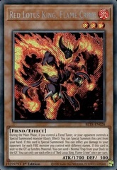 Red Lotus King, Flame Crime - BLTR-EN028 - Secret Rare - 1st Edition