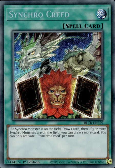 Synchro Creed - BLTR-EN029 - Secret Rare - 1st Edition