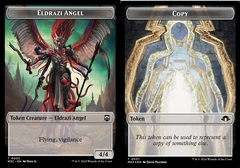 Eldrazi Angel (0002) // Copy (0037) Double-Sided Token - Ripple Foil