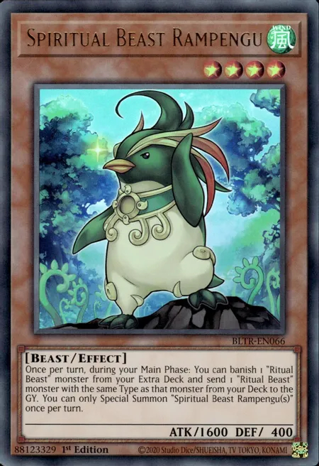 Spiritual Beast Rampengu - BLTR-EN066 - Ultra Rare - 1st Edition