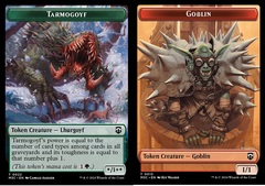 [DEPRECATED] (Duplicate) Tarmogoyf (0022) // Goblin (0013) Double-Sided Token - Ripple Foil