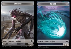 Eldrazi (0001) // Spirit (0005) Double-Sided Token - Ripple Foil