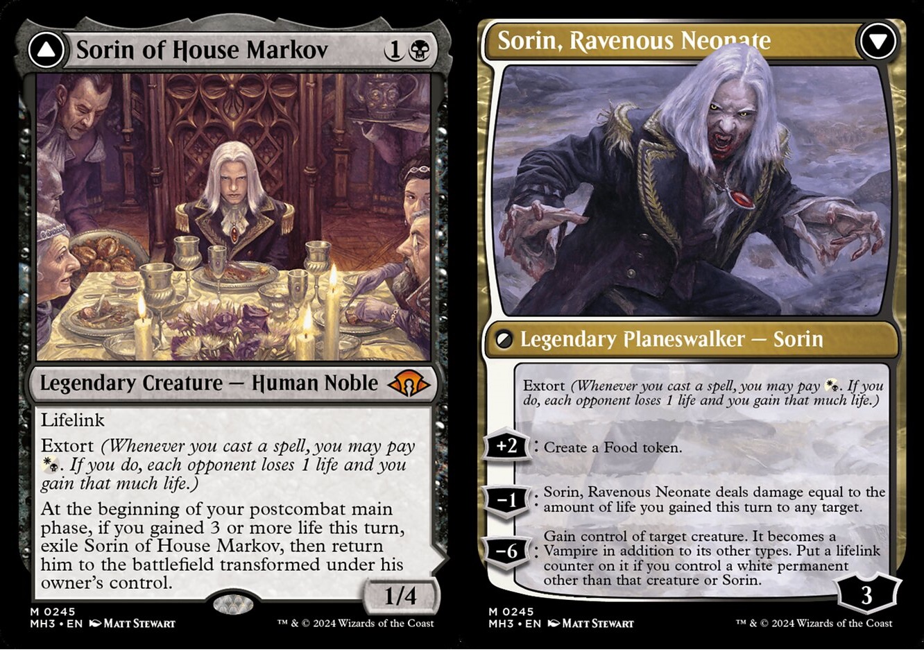 Sorin of House Markov // Sorin, Ravenous Neonate - Foil - Prerelease Promo