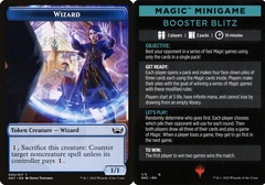 Magic Minigmae: Booster Blitz // Wizard (005) Double-Sided Token