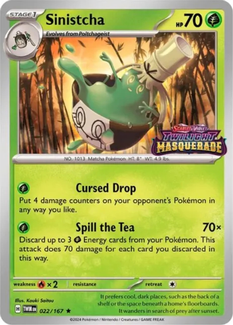 Sinistcha - 022/167 - Promo (Pokemon Center Exclusive)