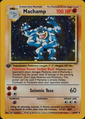 Machamp - 8/102 - Cosmos Holo - 1st Edition