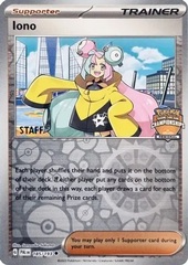 Iono - 185/193 - Staff Regional Championships Promo - Reverse Holo