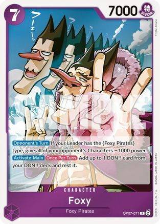 Foxy - OP07-071 - R - Foil