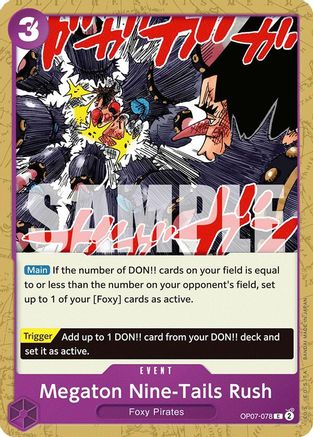 Megaton Nine-Tails Rush - OP07-078 - C