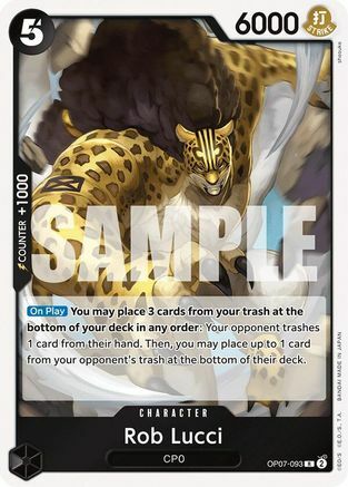 Rob Lucci - OP07-093 - R - Foil
