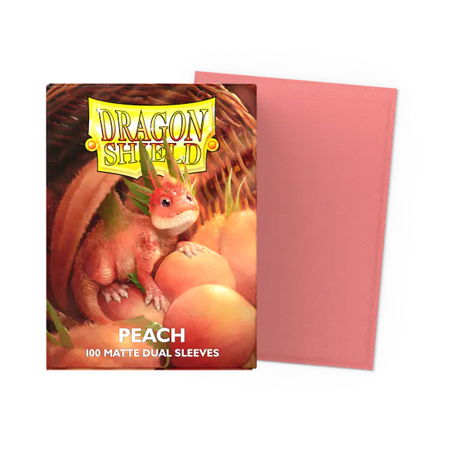 Dragon Shield - Peach - Matte Dual Sleeves