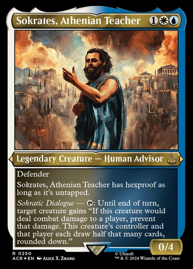 Sokrates, Athenian Teacher - Foil Etched